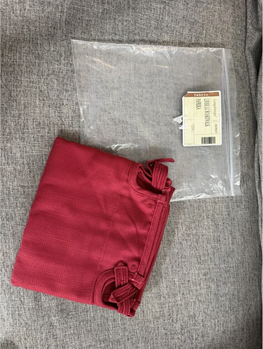 Longaberger Large Boardwalk Fabric Liner In Paprika 2029227 New In Package